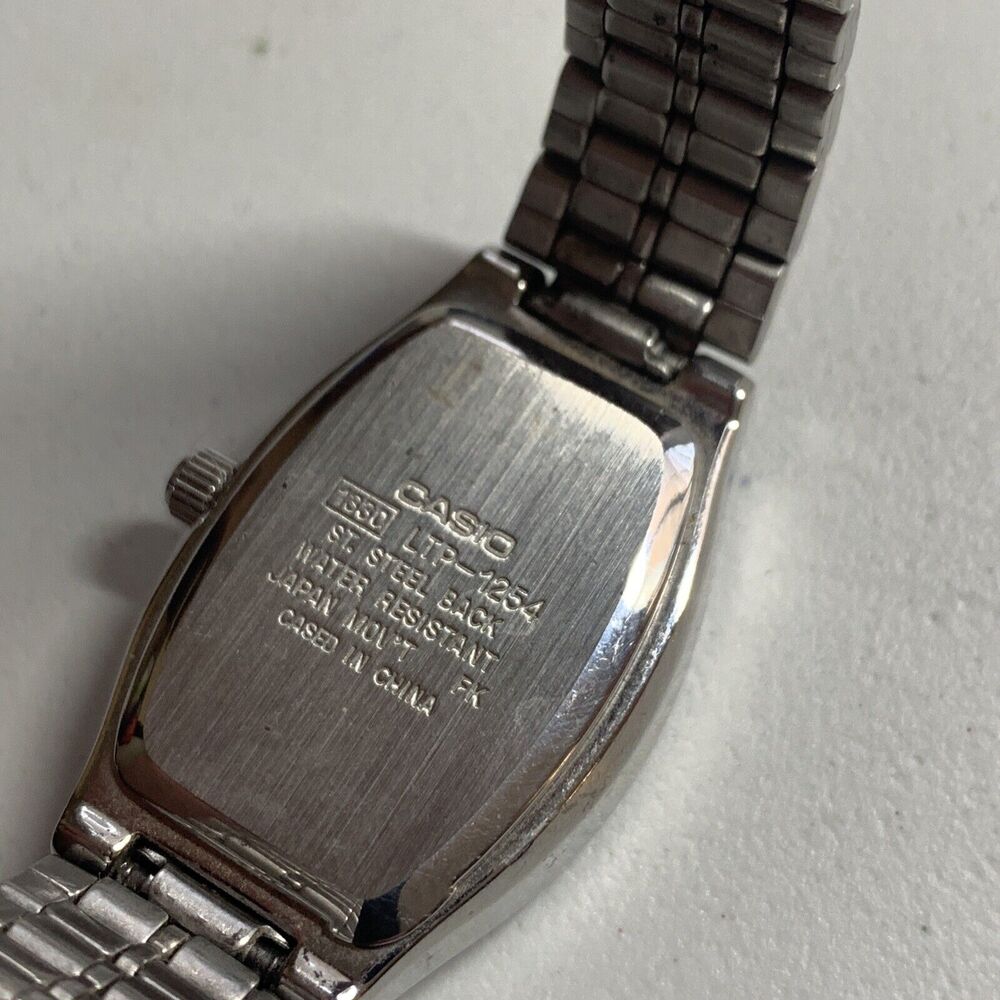 Casio Women's Quartz Silver Dial Silver-Tone Bracelet 22mm Watch LTP1254 - Picture 5 of 6